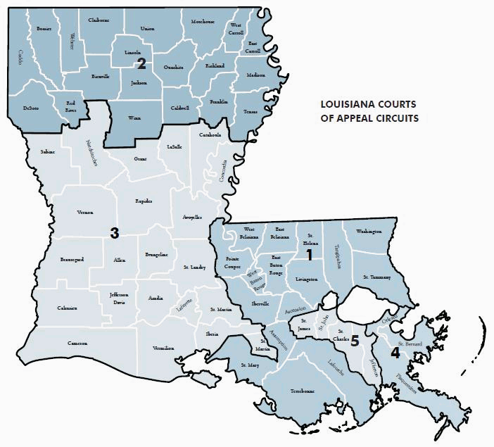 Louisiana Circuit Court Map   Courtsofappealcircuitsnewbackground 